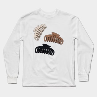 Hair claw clips Long Sleeve T-Shirt